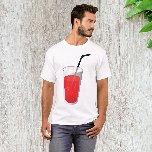 Camiseta T-Shirt Red Drink Mens (Criador carregado)
