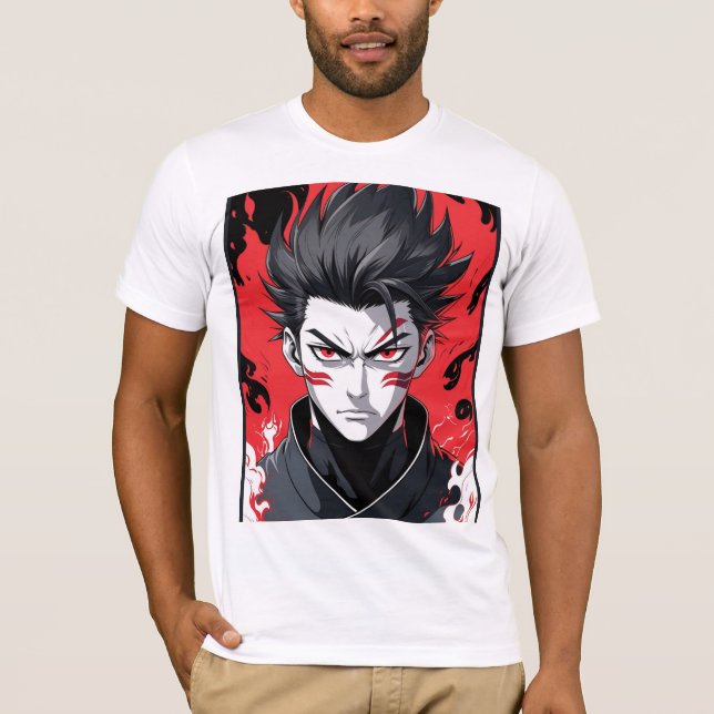 Camiseta T-Shirt Red Eye Fighter Manga (Frente)