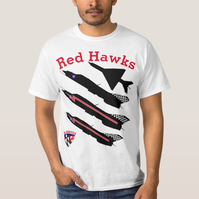 Camiseta T-Shirt Red Hawks (Frente)