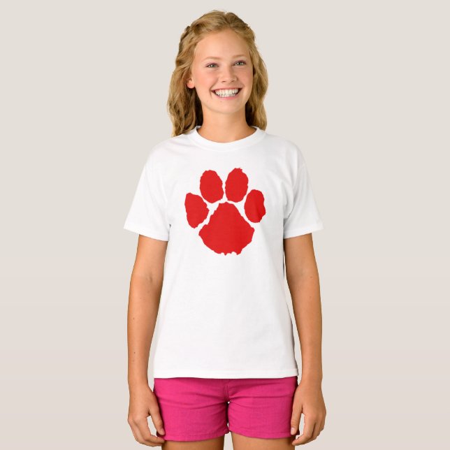 Camiseta T-Shirt Red Paw (Frente Completa)