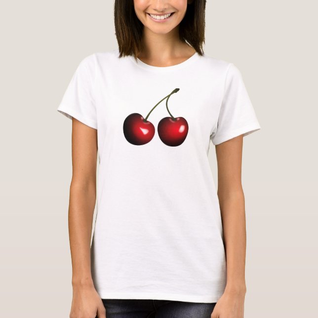 Camiseta T-Shirt Red Sweet Cherries (Frente)