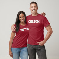T-Shirt Red & White 2 PERSONALIZADO