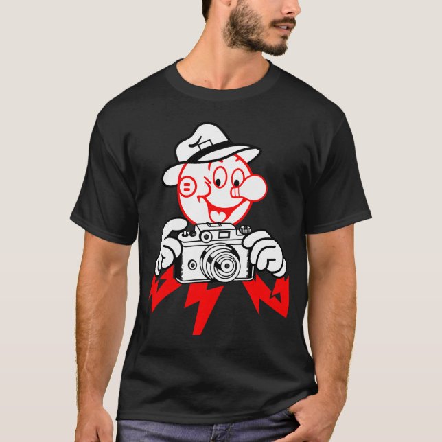 Camiseta T-Shirt Reddy Kilowatt Muito Divertido (Frente)