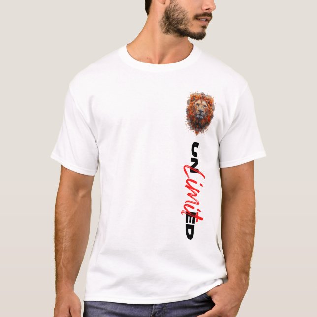 Camiseta T-Shirt Regular Lion Ilimitado (Frente)