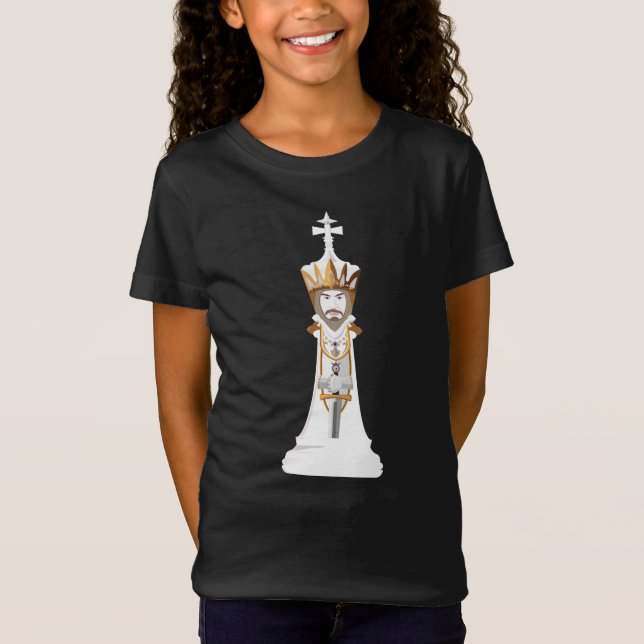 Camiseta T-Shirt Rei Branco (Frente)