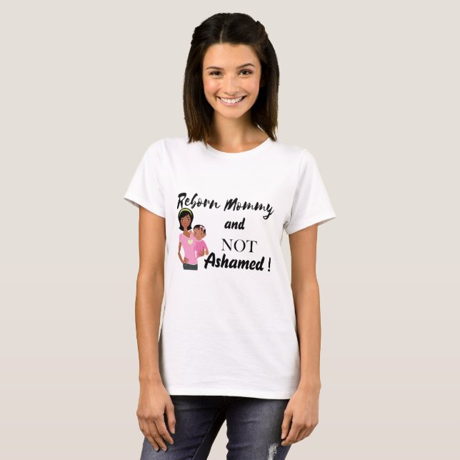 Camiseta T-shirt renascido das mamães (Frente Completa)