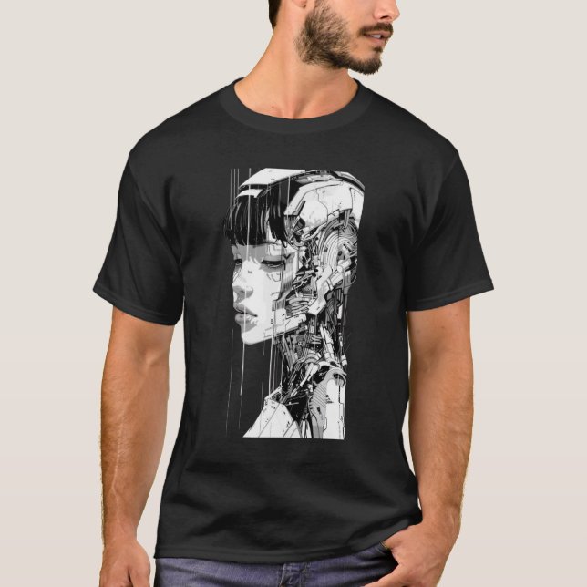 Camiseta T-Shirt Replicant Cyberpunk Blade Runner (Frente)