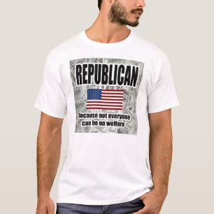 Camiseta T-shirt republicano do bem-estar de Hillarious