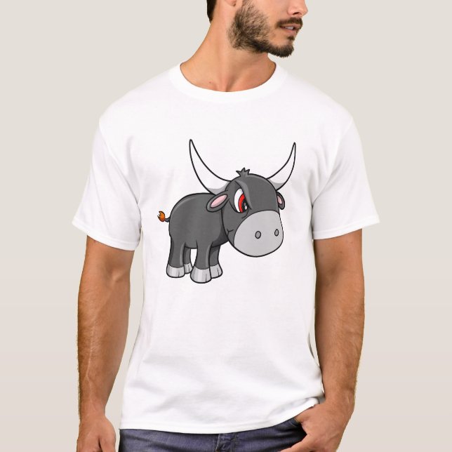 Camiseta T-shirt resistente bonito de Bull (Frente)