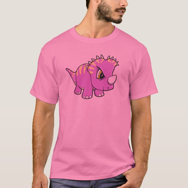 Camiseta T-shirt resistente bonito do dinossauro (Frente)