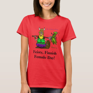 Camiseta T-shirt resoluto do dia do St. Urho finlandês da