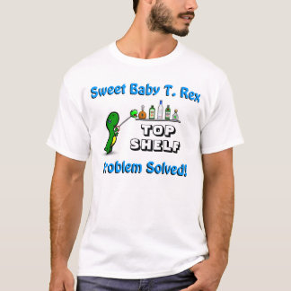 Camiseta T-shirt resolvido de T. Rex do bebê "problema doce