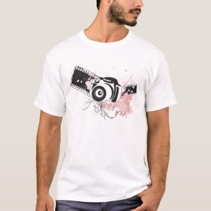 Camiseta T-shirt retro da câmera