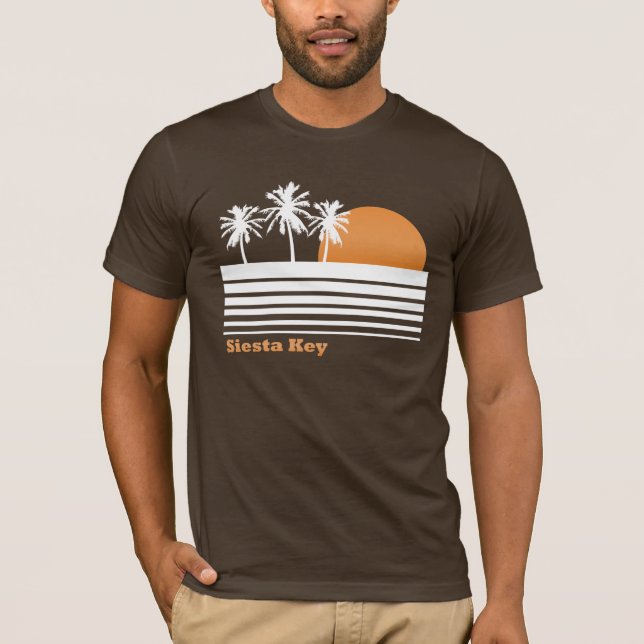 Camiseta T-shirt retro da chave do Siesta (Frente)