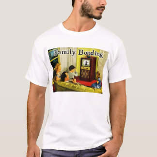 Camiseta T-shirt retro da família da tevê (ligação da