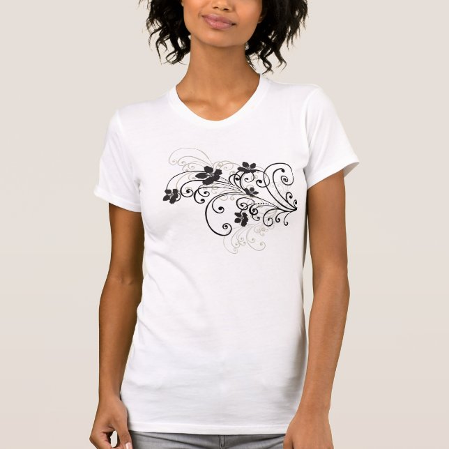 Camiseta T-shirt retro das curvas (Frente)