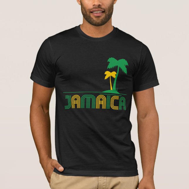 Camiseta T-shirt retro de Jamaica (Frente)