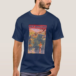 Camiseta T-shirt retro de Nova Zelândia