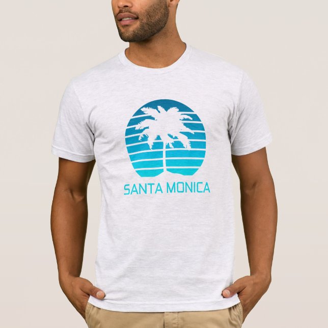 Camiseta T-shirt retro de Santa Monica (Frente)