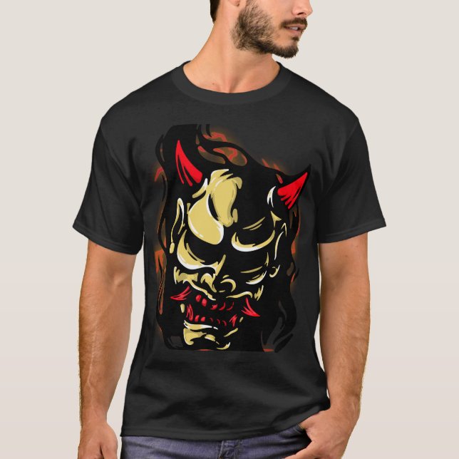 Camiseta T-Shirt Retro Devil Head (Frente)