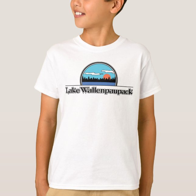 Camiseta T-shirt retro do acampamento de Wallenpauapack do (Frente)