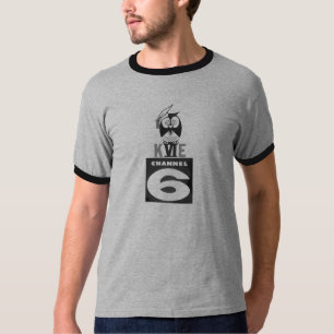 Camiseta T-shirt retro do logotipo de KVIE