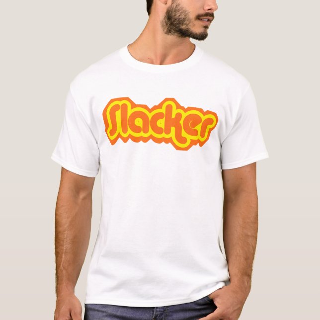 Camiseta T-shirt retro do Slacker (Frente)