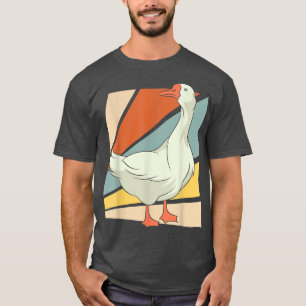 Camiseta T-Shirt Retro Goose Amante de os animais Farmador 