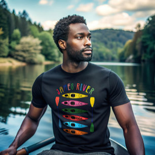 Camiseta T-Shirt Retro James River Kayaking