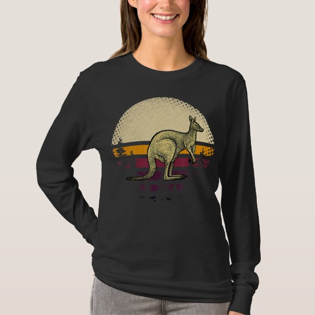 Camiseta T-Shirt Retro Kangaroo (Frente)