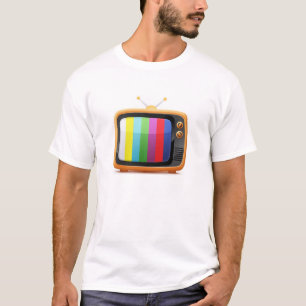 Camiseta T-shirt retro velho da televisão
