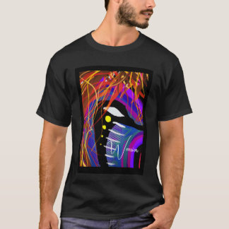 Camiseta T-Shirt Retro Warrior Abstrato Vintage