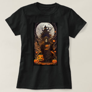 Camiseta T-shirt Retro Witch Halloween