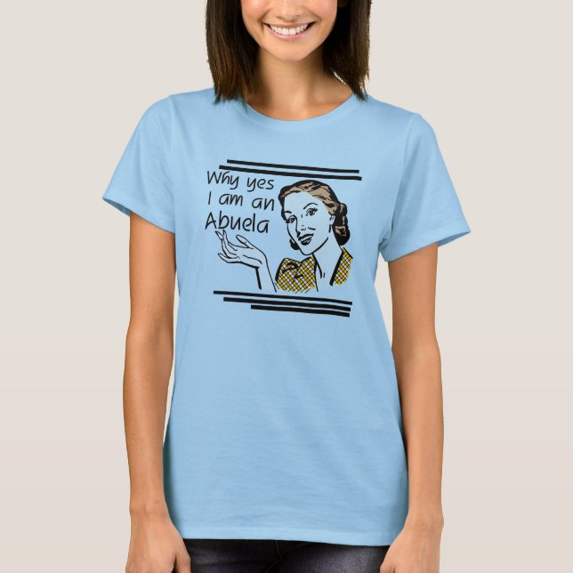 Camiseta T-shirt retros e presentes de Abuela (Frente)