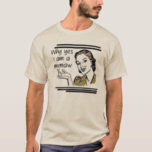 Camiseta T-shirt retros e presentes de Memaw
