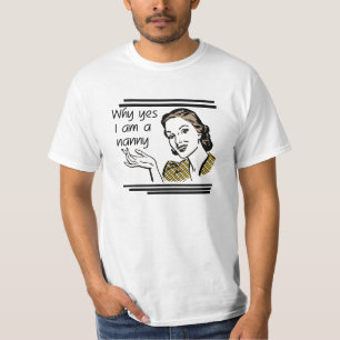 Camiseta T-shirt retros e presentes do baby-sitter