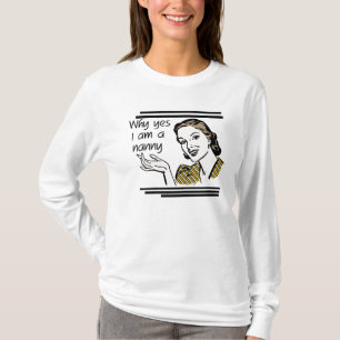 Camiseta T-shirt retros e presentes do baby-sitter