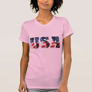 Camiseta t-shirt retros patrióticos da BANDEIRA de 3D EUA