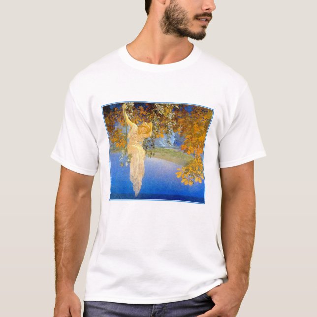 Camiseta T-Shirt: Reveries - de Maxfied Parrish (Frente)