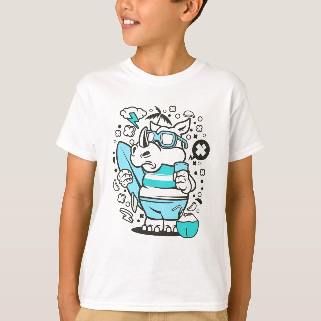 Camiseta t-shirt rhino surf (Frente)