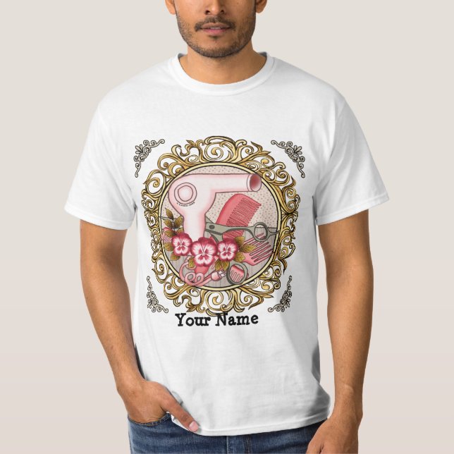 Camiseta T-Shirt rico Rosa Pansy Beleza (Frente)