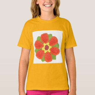 Camiseta T-Shirt Ringer da Dotty Flower Girl