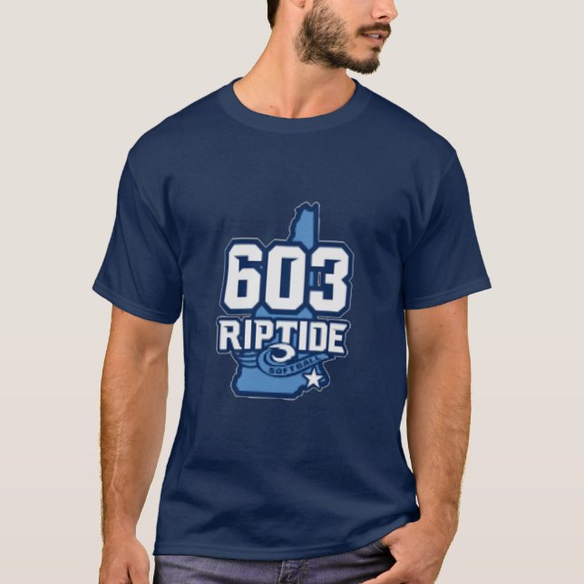 Camiseta T-shirt Riptide 603, de uso masculino, com nome e  (Frente)