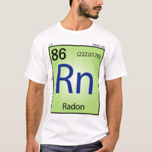 Camiseta T-shirt (Rn) do elemento do rádon - parte