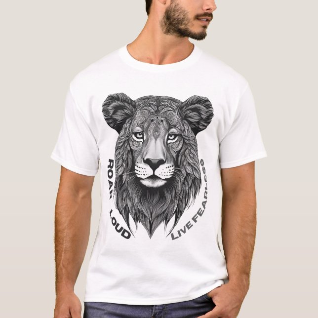 Camiseta T-Shirt Roar Sem Caráter (Frente)