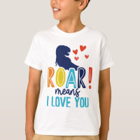 T-Shirt ROAR with Love - Dino Kids' Tee