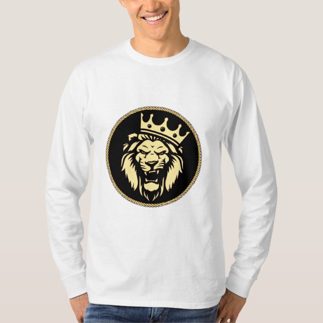 Camiseta T-Shirt Roaring King Lion (Frente)