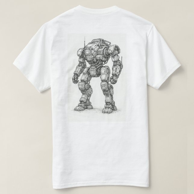 Camiseta T-shirt Robot  (Verso do Design)