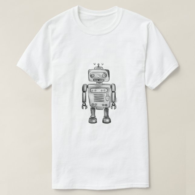 Camiseta T-Shirt Robot (Frente do Design)
