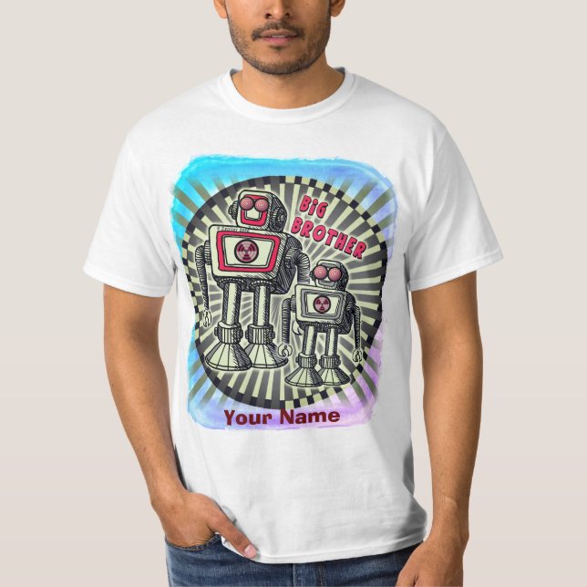 Camiseta T-Shirt Robot do Big Brother (Frente)